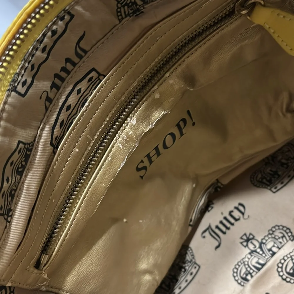 Juicy Couture Yellow Nylon Canvas Bag Like New Excellent Condition - Picture 14 of 16